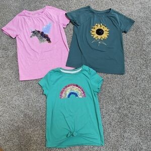 Cat & Jack Sequin T-Shirt SZ S Bundle 6 / 6x